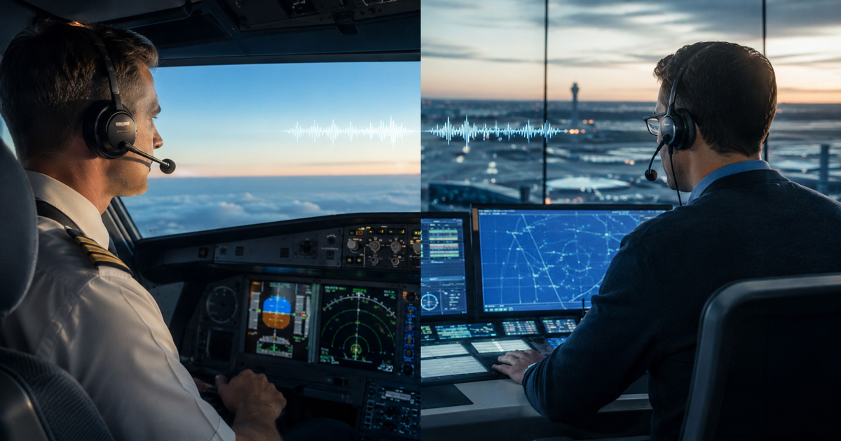 Comunicação aeronáutica entre piloto e controlador de tráfego aéreo