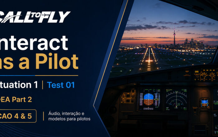 Interact as a Pilot Situation 1 – treinamento SDEA com interação ATC em Toronto