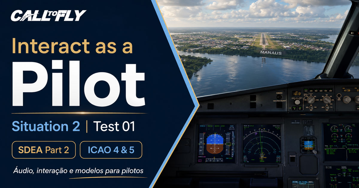 Cockpit sobre Manaus no exercício Interact as a Pilot – Situation 2