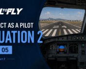 Cockpit na pista em Vitória com ambulância próxima no exercício Interact as a Pilot – Situation 2