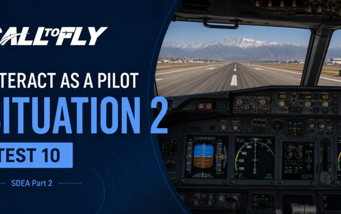 Cockpit em corrida de decolagem em Santiago com indicação de unreliable airspeed no exercício Interact as a Pilot – Situation 2