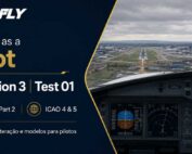 Cockpit em aproximação para Manchester no exercício Interact as a Pilot – Situation 3