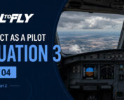 Cockpit em voo com turbulência sobre Lisboa no exercício Interact as a Pilot – Situation 3