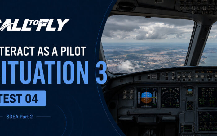 Cockpit em voo com turbulência sobre Lisboa no exercício Interact as a Pilot – Situation 3