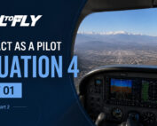 Cockpit em aproximação no exercício Interact as a Pilot – Situation 4