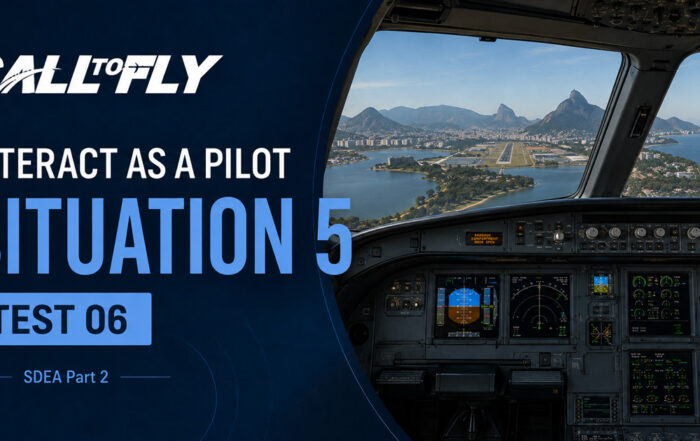 Cockpit em aproximação a Jacarepaguá no exercício Interact as a Pilot – Situation 5