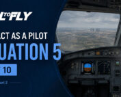 Cockpit em voo próximo a Madrid com indicação de cabin smoke no exercício Interact as a Pilot – Situation 5