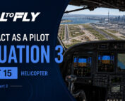Cockpit de helicóptero em chegada a Toronto com obras nas taxiways no exercício Interact as a Pilot – Situation 3