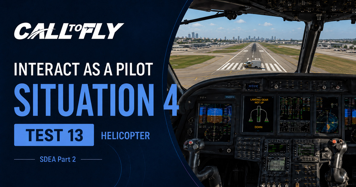 Cockpit de helicóptero em aproximação para Recife com caminhão ocupando a pista no exercício Interact as a Pilot – Situation 4
