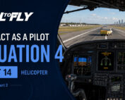 Cockpit de helicóptero em aproximação para Recife com caminhão ocupando a pista no exercício Interact as a Pilot – Situation 4